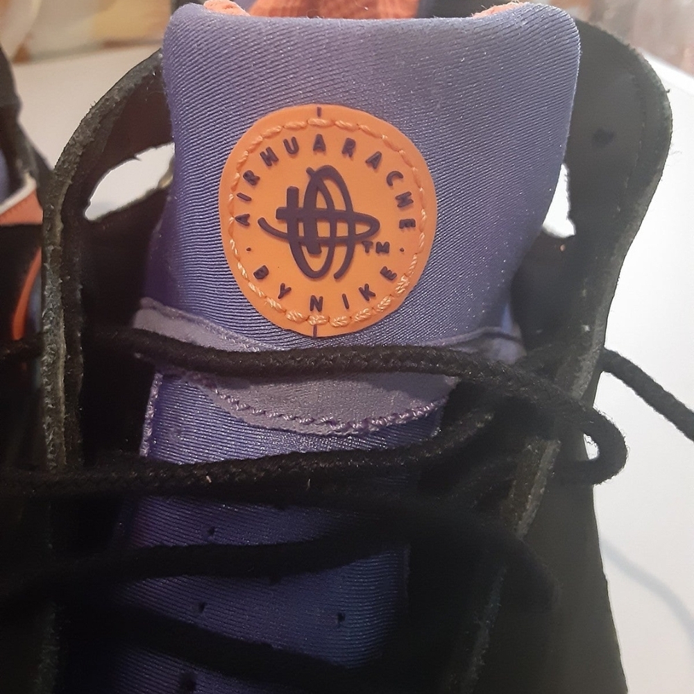 Nike Air Tech Challenge Huarache Black  Size 9 Athletic Sneakers - Picture 10 of 10